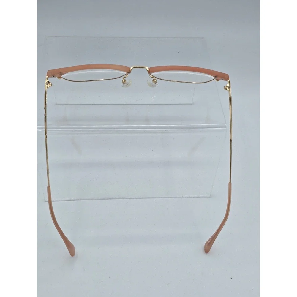 ATTCL EYEGLASSES FRAMES ONLY‎ TR5054 C383 54[]18 142 Pink Metal Frame Gold